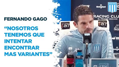 Conferencia De Prensa De Fernando Gago Fecha 11 Racing 0 Vs Newell