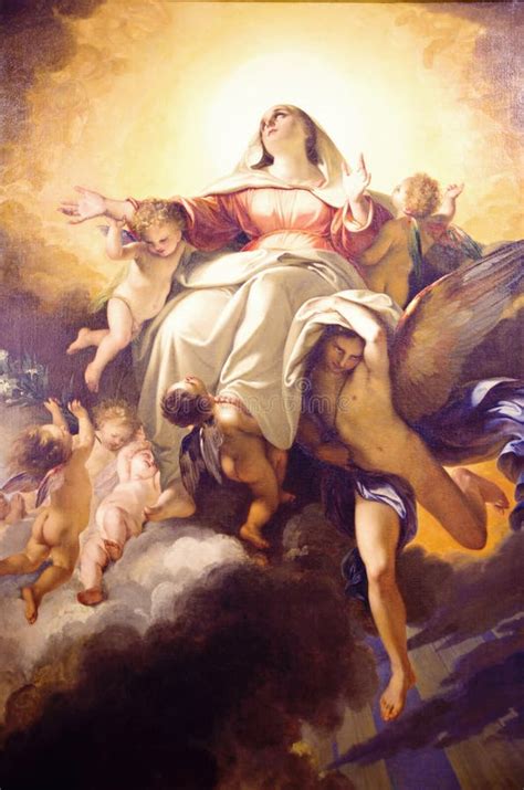 Virgin Mary painting editorial image. Image of catholic - 48399455