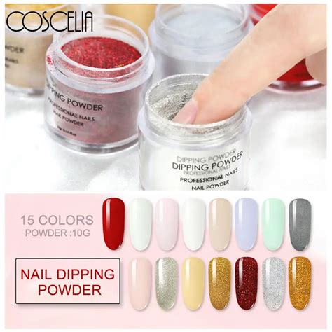 Dip Powder Nails Holographic Glitter Pigment Powder 10g Nail Polish ...