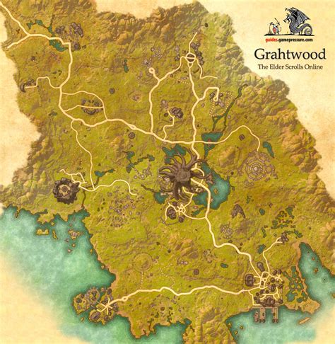 Grahtwood Aldmeri Dominion The Elder Scrolls Online World Atlas