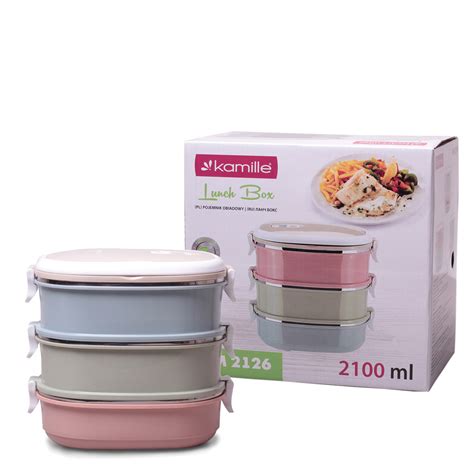 Ланч бокс обідній потрійний Kamille 2100мл KM-2126 (ID#1720126075 ...