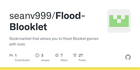 Github Seanv999flood Blooklet Bookmarklet That Allows You To Flood