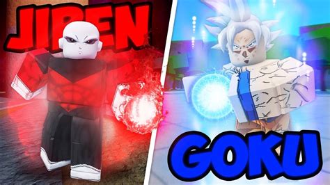 I Became Goku And Jiren In Roblox Z Battlegrounds Youtube