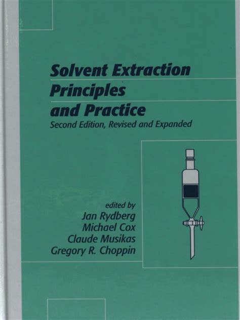 Solvent Extraction Principles and Practice 2nd Ed - Jan Rydberg Et Al ...