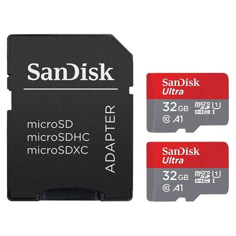 SanDisk Ultra Minneskort Micro SDXC 32G 120mb S Twin Pack Med Adapter