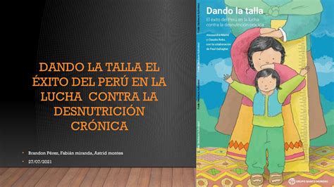 Lucha De Perú Contra Desnutrición Crónica By Astrid Montes Issuu