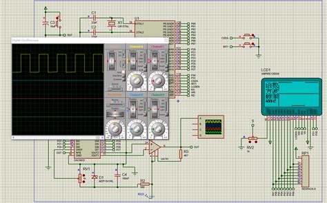 51单片机波形发生器设计 Lcd12864（代码proteus仿真图） 51单片机