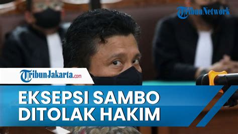 Nota Keberatan Ferdy Sambo Resmi Ditolak Hakim Pada Kasus Dugaan