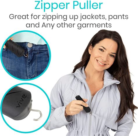 Vive Button Hook And Zipper Pull Helper Dressing Aid For Arthritis