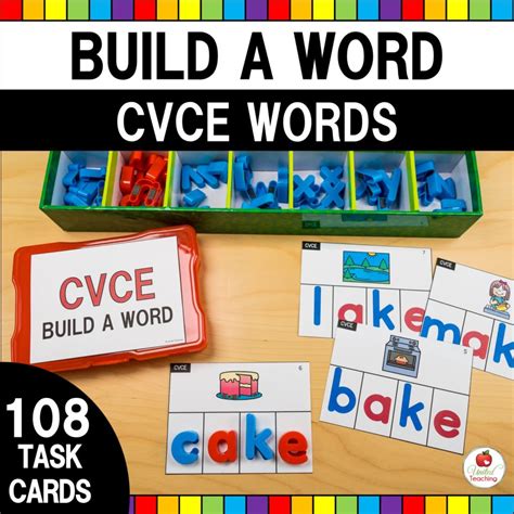 Cvce Word Building Task Cards United Teaching