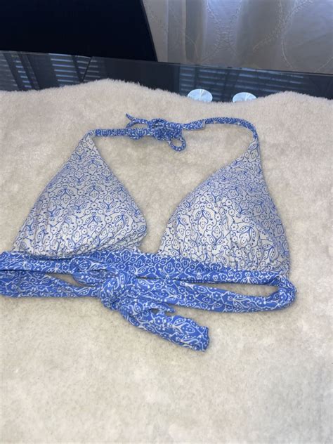 Victoria S Secret Halter Bikini Top Triangle Padded B Gem