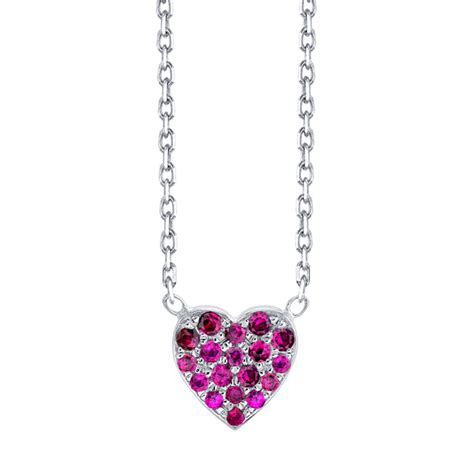 Ruby Heart Pendant - Designer Necklaces - Catherine Bell Jewelry – CBJ