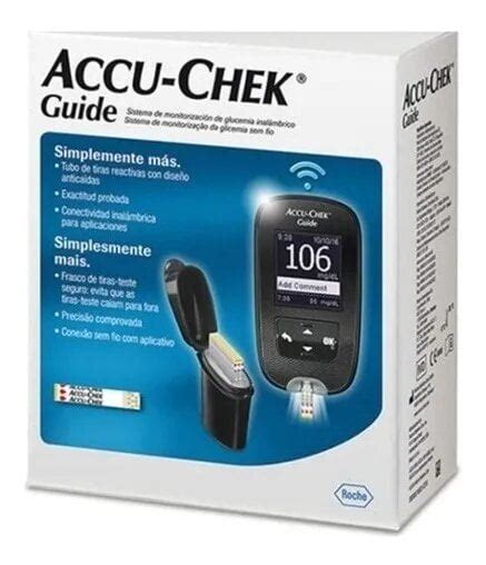 Gluc Metro Accu Chek Guide Kit Completo Medidor Glucosa Puro Cash