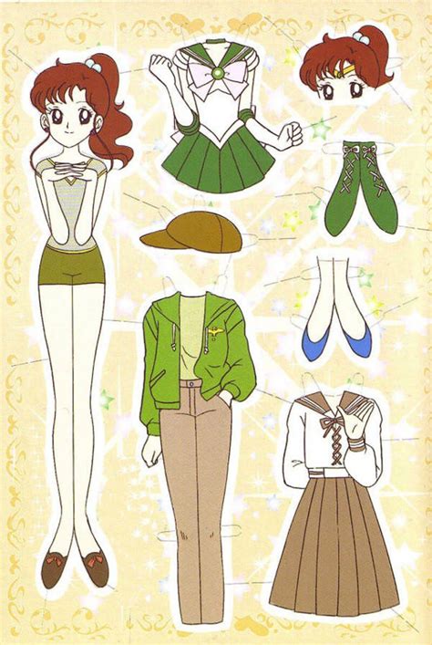 Бумажные куклы Аниме с одеждой для вырезания