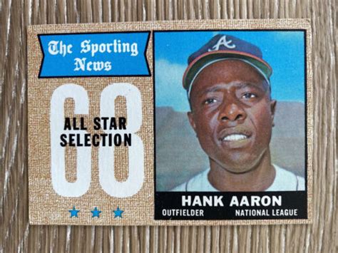 1968 Topps Hank Aaron All Star Selection 370 EBay