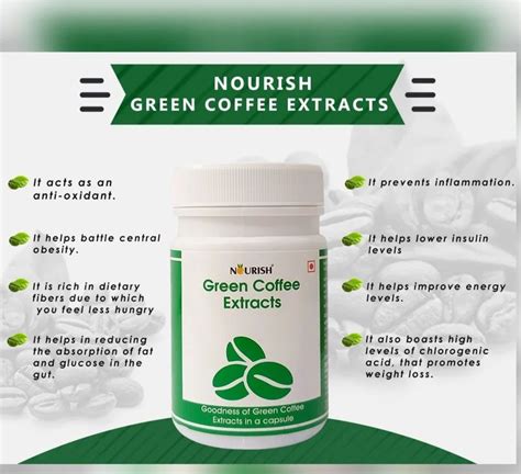 Tablets Nourish Green Coffee Beans Capsule At Rs Bottle In Indore