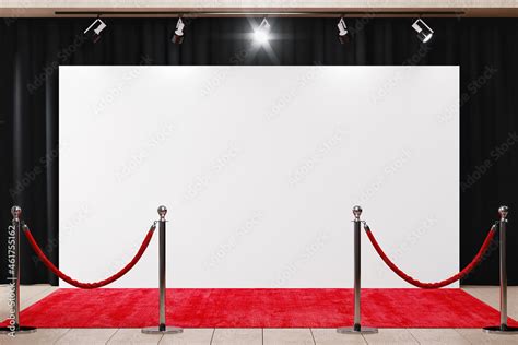 Red carpet backdrop mockup Stock Illustration | Adobe Stock