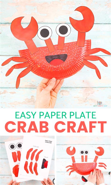 Paper Plate Crab Craft Arty Crafty Kids