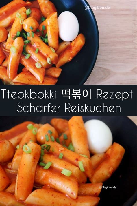 Tteokbokki Scharfer Reiskuchen Rezept Mit Bildern