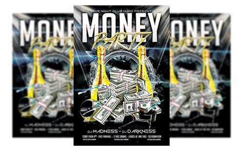 Money Party Flyer Templates Templatemonster