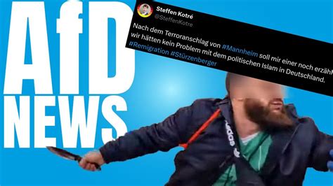 Breaking Afd Reagiert Auf St Rzenberger Angriff Youtube