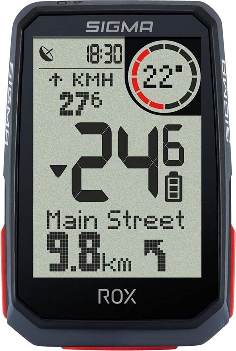 Sigma Sport Rox Black Hr Set Fahrradcomputer Kabellos Gps