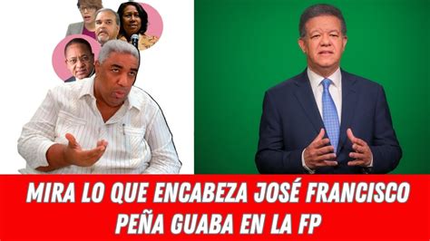 MIRA LO QUE ENCABEZA JOSÉ FRANCISCO PEÑA GUABA EN LA FUERZA DEL PUEBLO