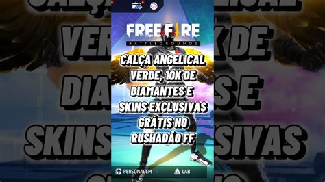 CALÇA ANGELICAL VERDE GRÁTIS 10K DIMAS freefire freefireshorts YouTube