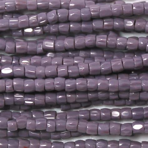 Czech Three Cut Seed Bead Opaque Purple Garden Of Beadin