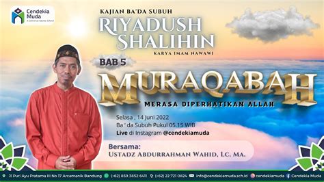 Live Kajian Ba Da Subuh Kitab Riyadush Shalihin Bab