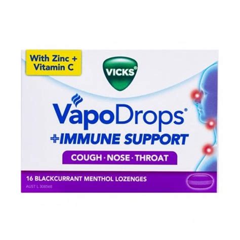 Jual Vicks Vapodrops Immune Support Cough Nose Throat Obat Batuk