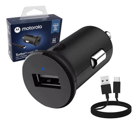 Cargador Para Auto Motorola Original Turbo Power 18w Tipo C Envío Gratis