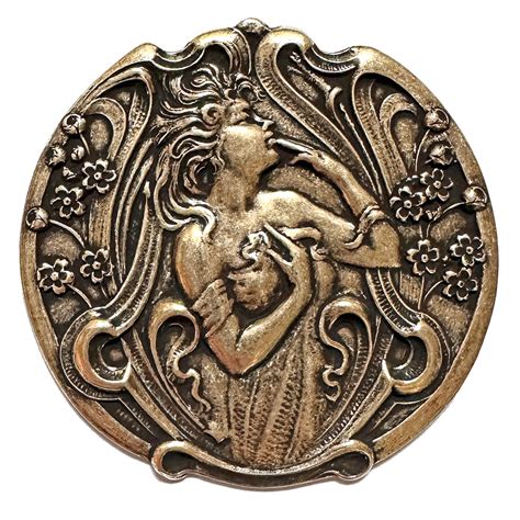 Victorian Lady Stamping Art Nouveau Stamping Brass Ox Shine Antique Brass Shine Bohemian