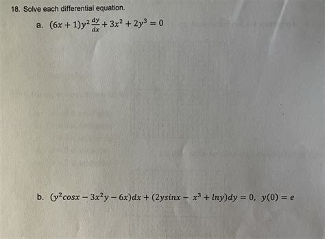 Solved Solve Each Differential Equation A Chegg