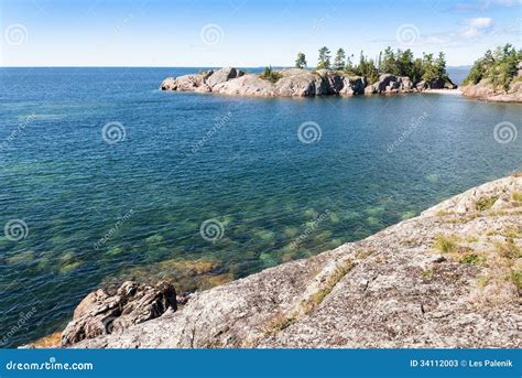 Rugged Cliffs at Lake Superior Stock Image - Image of trees, canada: 34112003