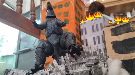 Godzilla Vs Mecha Godzilla And Godzilla Earth Epic Battle Stop Motion