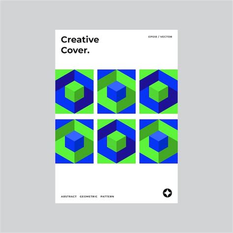 Premium Vector Design Cover Template With Geometric Shapes