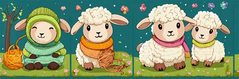 Lexica Cute Sheep Knitting Sweater Clipart Clip Art Library