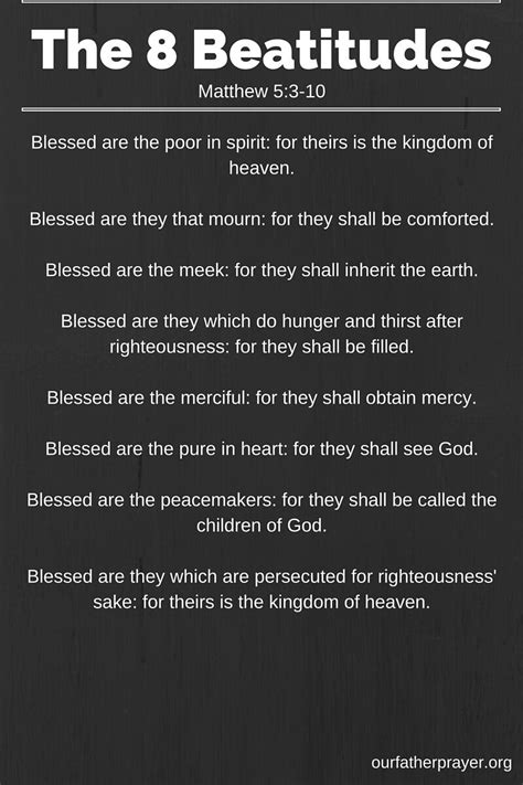 The Eight Beatitudes in Order | Appreciate life quotes, Verses for ...