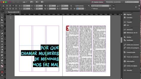 Indesign Como Trabalhar O Texto Youtube