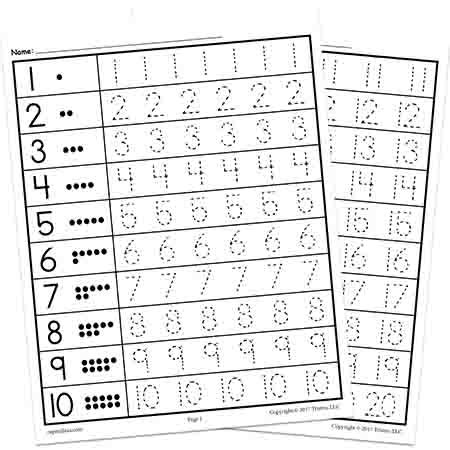 FREE Preschool Numbers Worksheets and Printables – SupplyMe ...