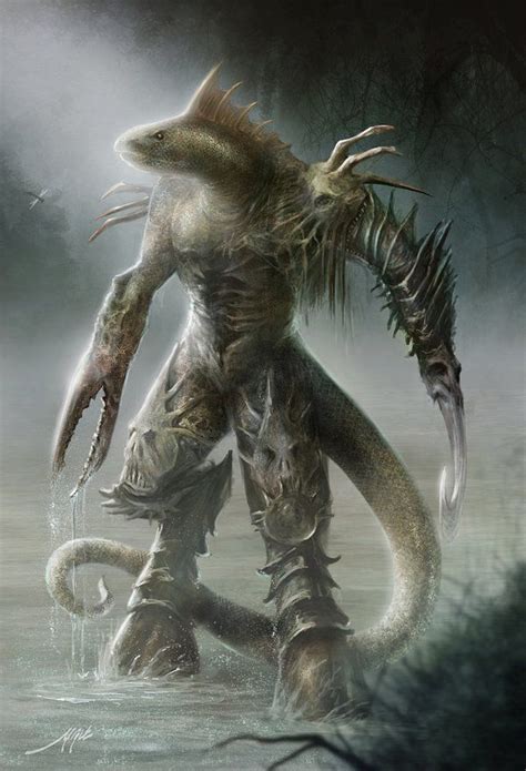 Art By Yigit Koroglu Fish Man Monster Fantasy Creature Art Fantasy