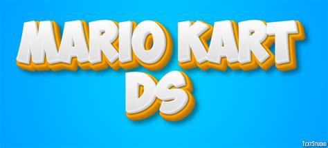 Mario Kart Ds Text Effect And Logo Design Videogame