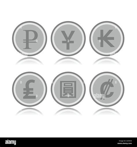 Set Of Foreign Coins Stock Vector Image And Art Alamy