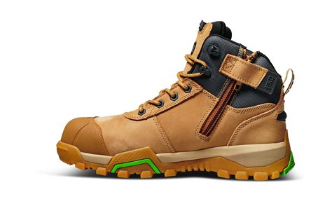 Fxd Wb 2 Wheat Lacezip Up Safety Boots With Composite Toe Cap And Scuff