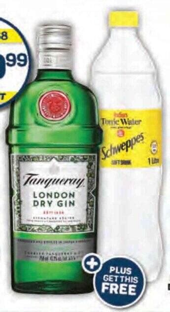 Buy Tanqueray Gin Assorted Ml Get Schweppes Tonic Water Assorted