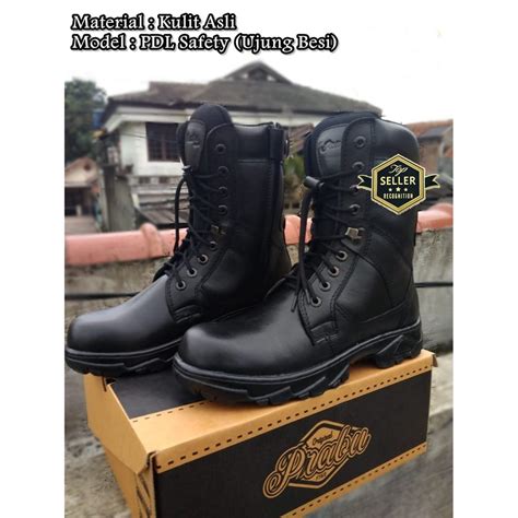 Jual Sepatu PDL TNI Polri Kulit Asli Sapi Light Kerja Lapangan Pria