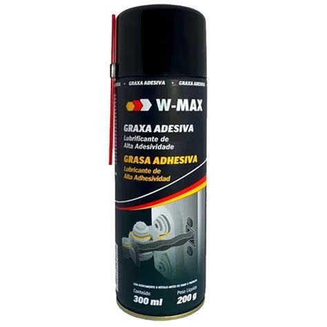 Graxa Adesiva Alta Temperatura W Max De 300ml 200gr Wurth Shopee