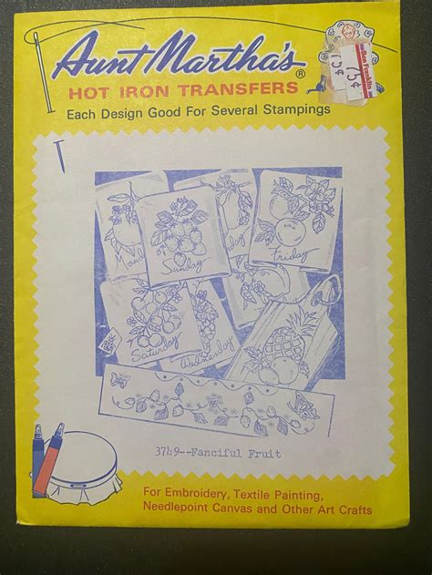Aunt Martha S Hot Iron Transfers Choose Design Use 0n Baby Quilt Towels Linens Etc Paint