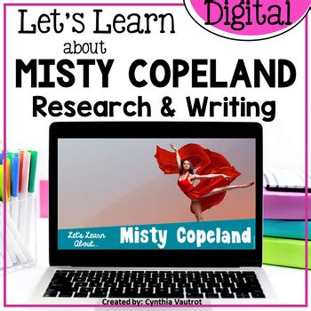 Misty Copeland Biography Research Nonfiction Unit | TPT